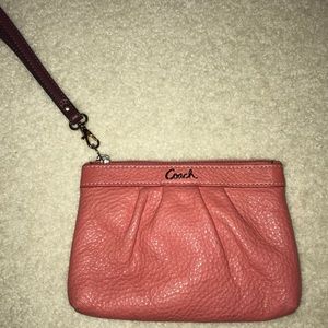 Salmon Coach Wristlet